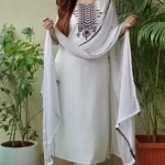 Women Designer Rayon Embroidery Black Kurta Pant Dupatta Set