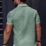 Checked Casual Popcorn Half Sleeve Shirt For Men | Men’s Popcorn Half Sleeve Shirt | Wedding & Party Wear Stylish Shirt | Trendy Festive Season Casual Shirt for Men