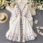 royalica Embroidered White Dress