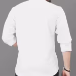 Lion White Club Wear Printed Cotton Shirt