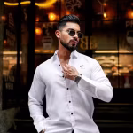 WAFFLE TEXTURE LONG SLEEVE SHIRT