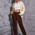 Women's Graphic Hoodie Zip Up Drawstring Long Sleeves