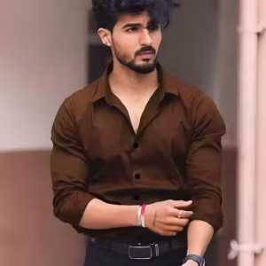 Mens Brown Shirts Whit Pocket