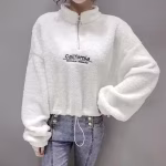 Black Far Jacket for Woman