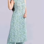 Stylish Rayon Printed sleeveles Kurta With Palazzos Set For Women