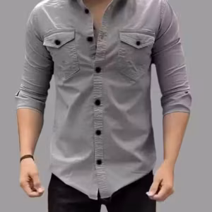 vstrr latest and stylish maroon double pocket shirt for men
