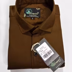 Mens Brown Shirts Whit Pocket